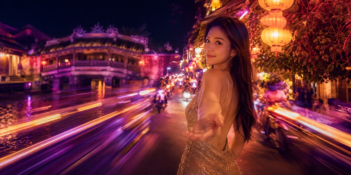 Không khí giải trí casino về đêm tại khu phố cổ Hội An lung linh đèn lồng
