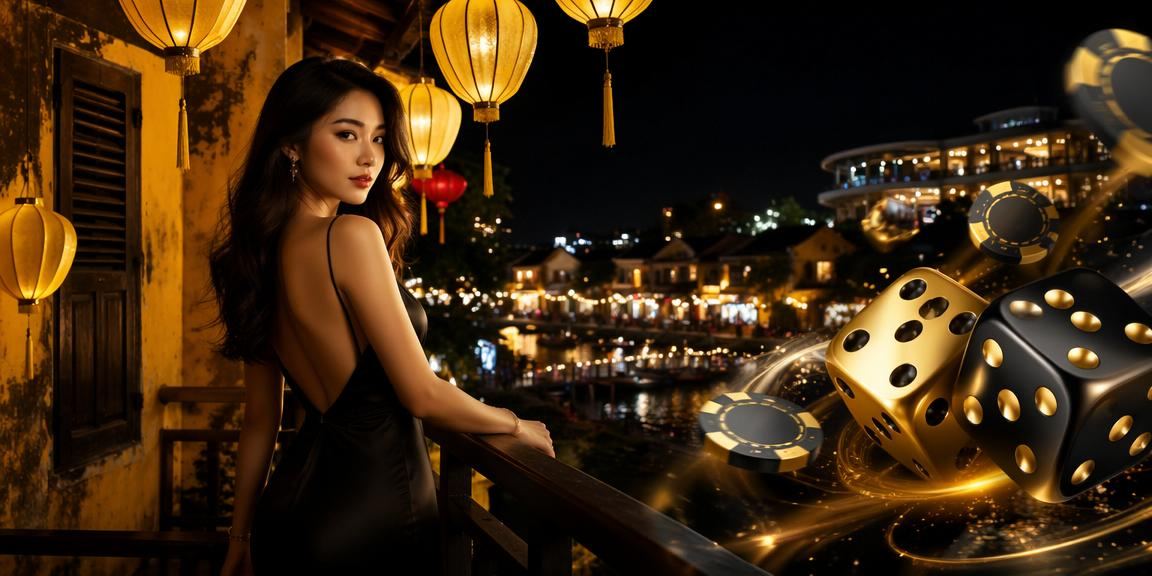 Người chơi tài xỉu xúc xắc tại chợ đêm Hội An với không khí sôi động